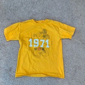 Disney 1971 Mickey Gold Youth Shirt